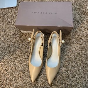 New Charles & Keith kitten heel pumps